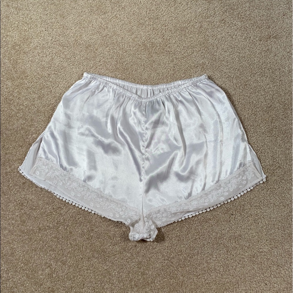 Silky Lace Pajama Shorts